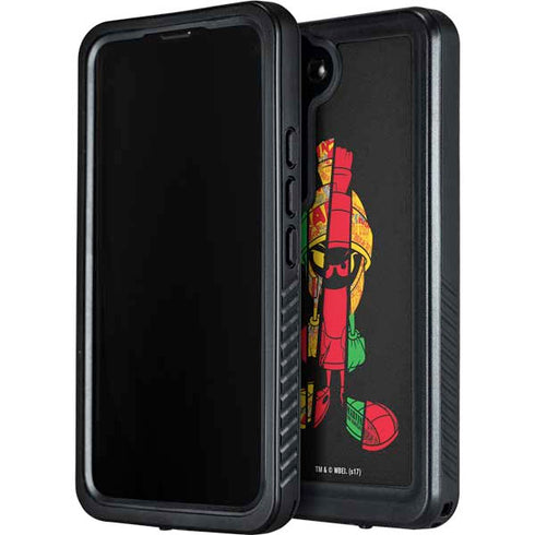 Looney Tunes Marvin the Martian Sliced Galaxy S24 Plus Waterproof Case